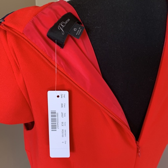 J.Crew - Tie-Neck Sleeveless Dress 365 Crepe J2557 - Picture 6 of 6